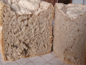 Un pain réalisé avec de la farine t80